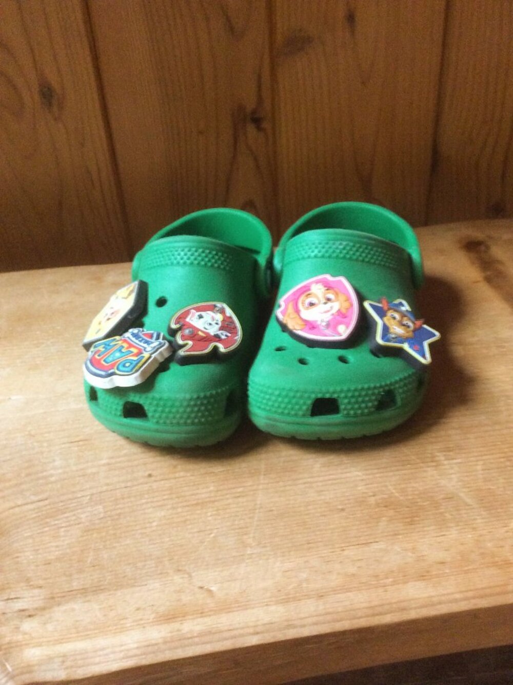 Crocs Iconic Green Paw Patrol Jibbitz Kids Unisex Classic Clog Sandals Size 8
